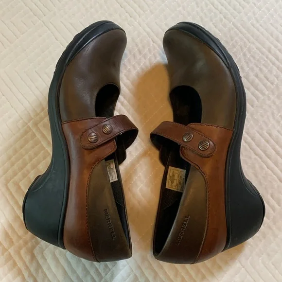 Merrell Veranda Emme J69042 Brown Leather Mary Jane Shoes, Womens 8.5 - Picture 3 of 16